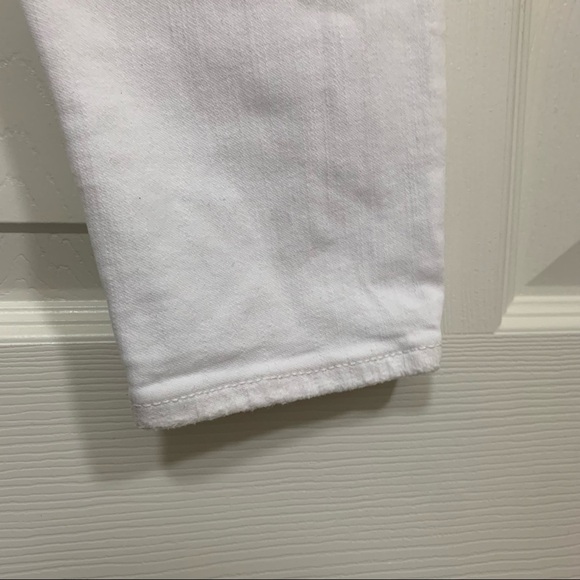 J Crew White Distressed Lookout High Rise Skinny Crop Jeans Size 26 - Picture 7 of 12